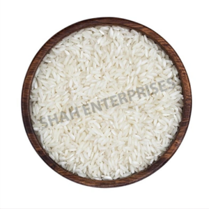 Short-grain Indrayani rice with a rich aroma and soft texture.