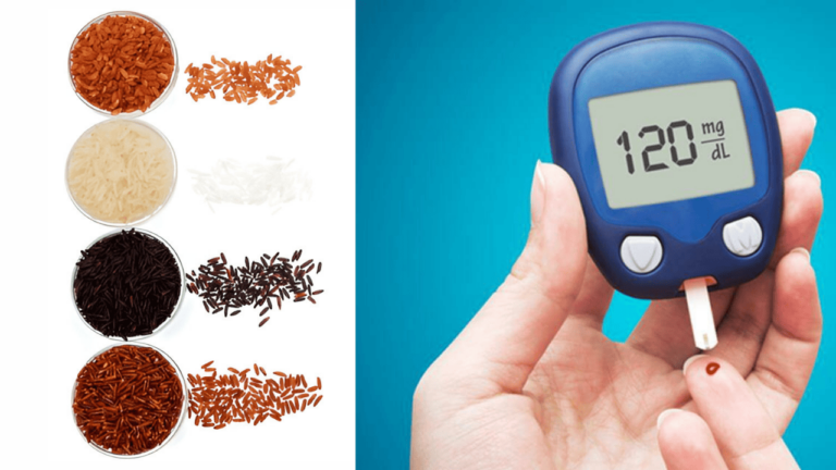 Healthy rice options for managing diabetes, including brown rice and basmati rice.