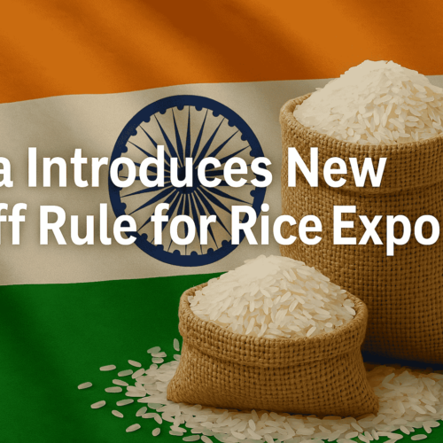 New rice export tariff rule India 2025 – government policy update.
