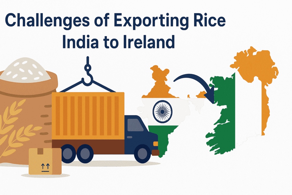 Common rice export challenges from India to Ireland.