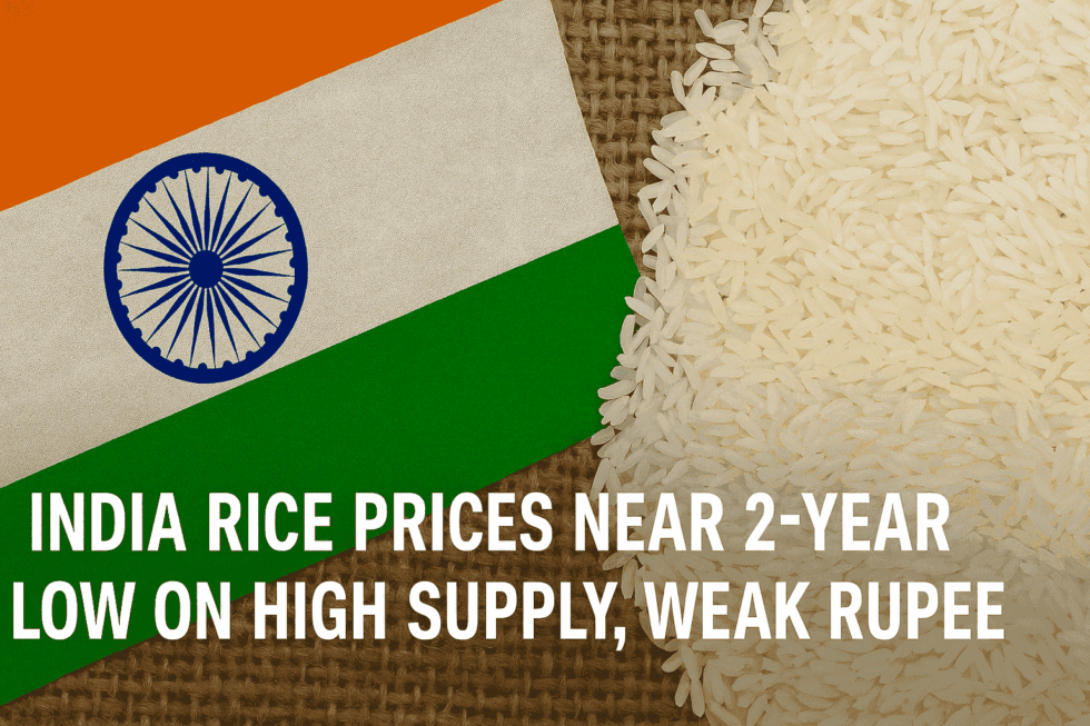 India Rice Prices Near 2-Year Low on High Supply, Weak Rupee - Shah ...