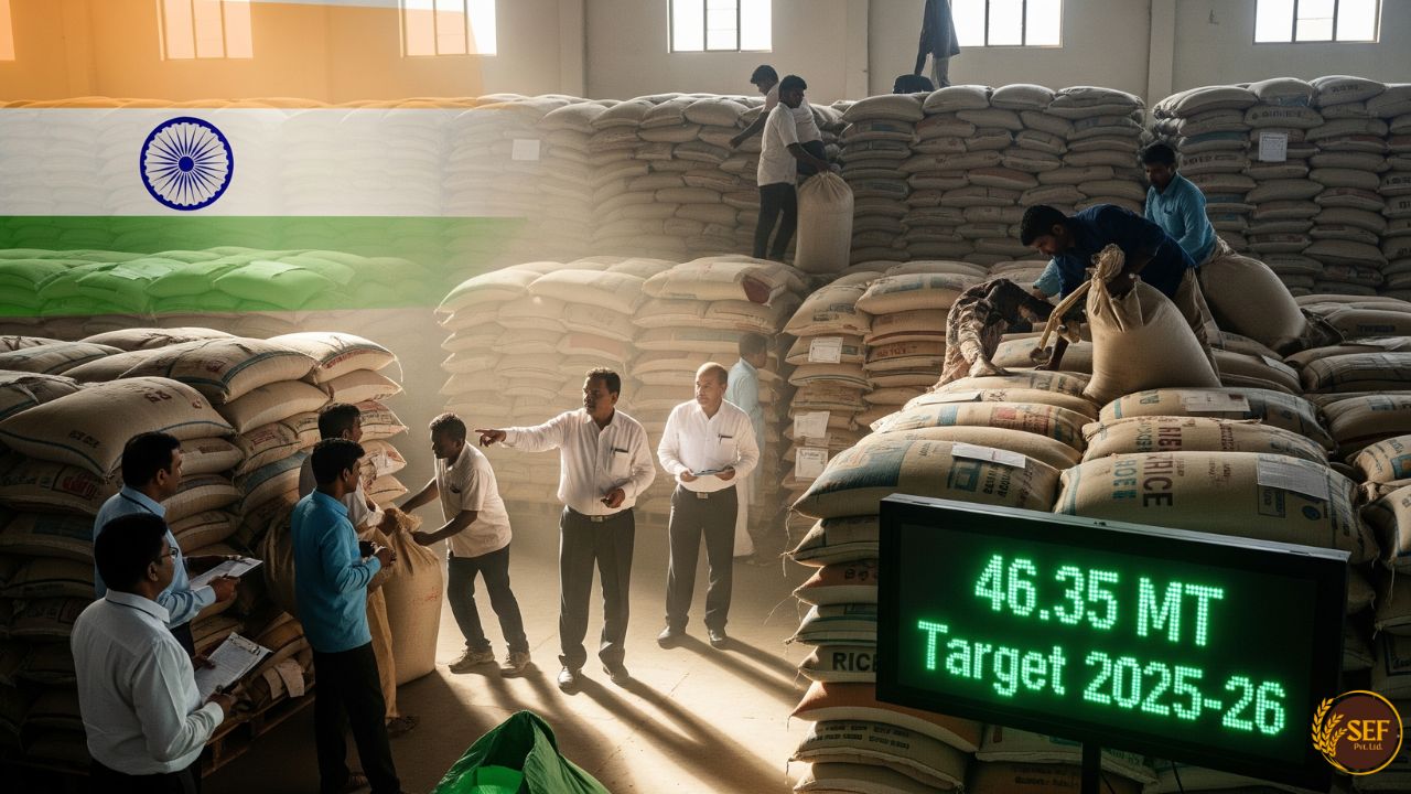 India Slashes Rice Procurement Target for 2025-26 to 46.35 MT, Focus ...