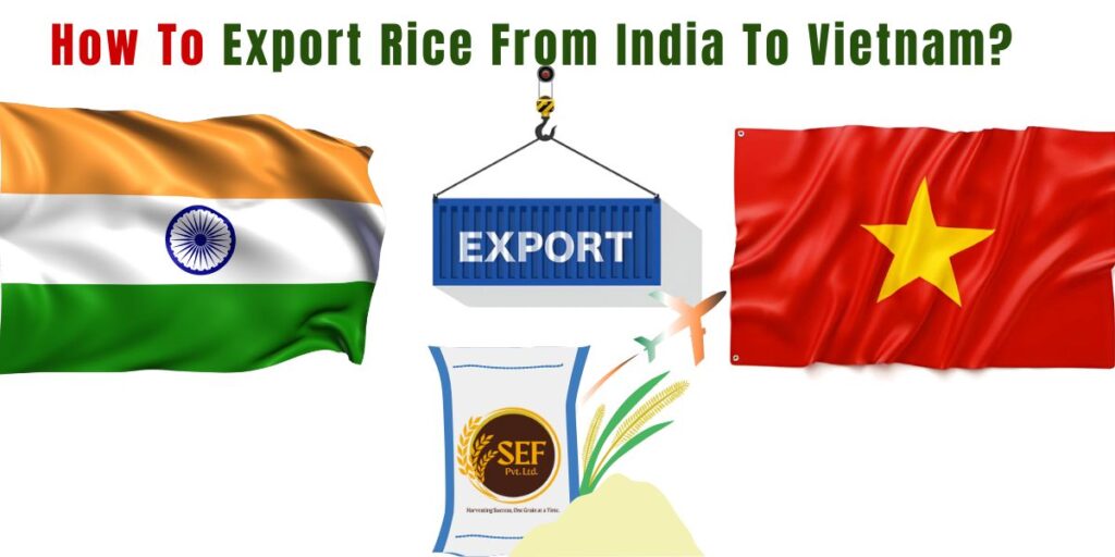 Exporting rice from India to Vietnam process, documents, logistics guide.