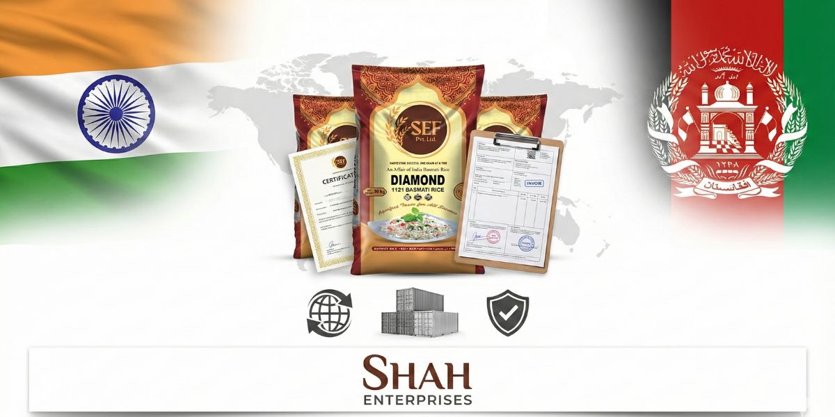 Shah Enterprises top rice export services for Afghanistan market.
