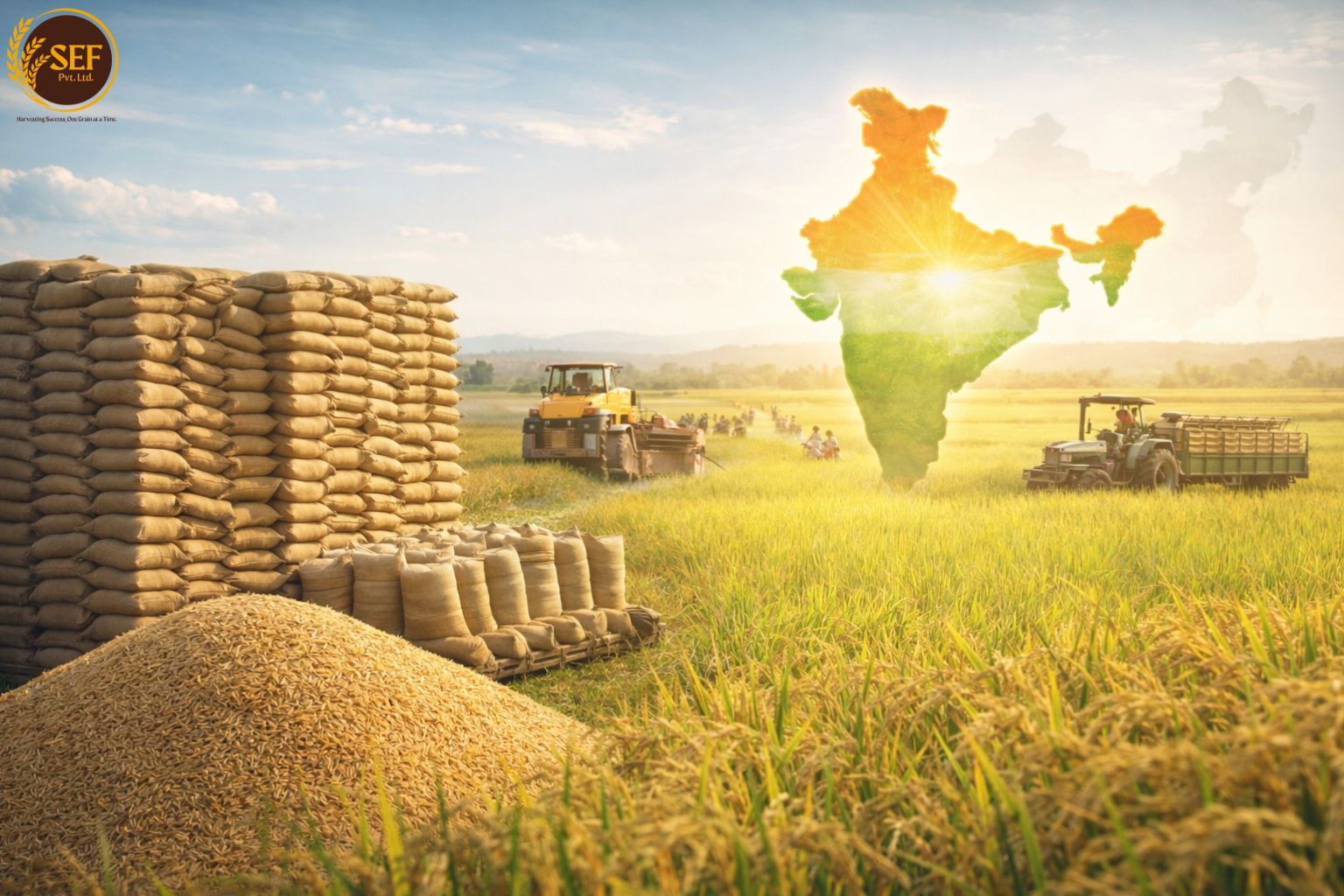 India becomes the world’s largest rice producer with record 150.18 million tonnes output.