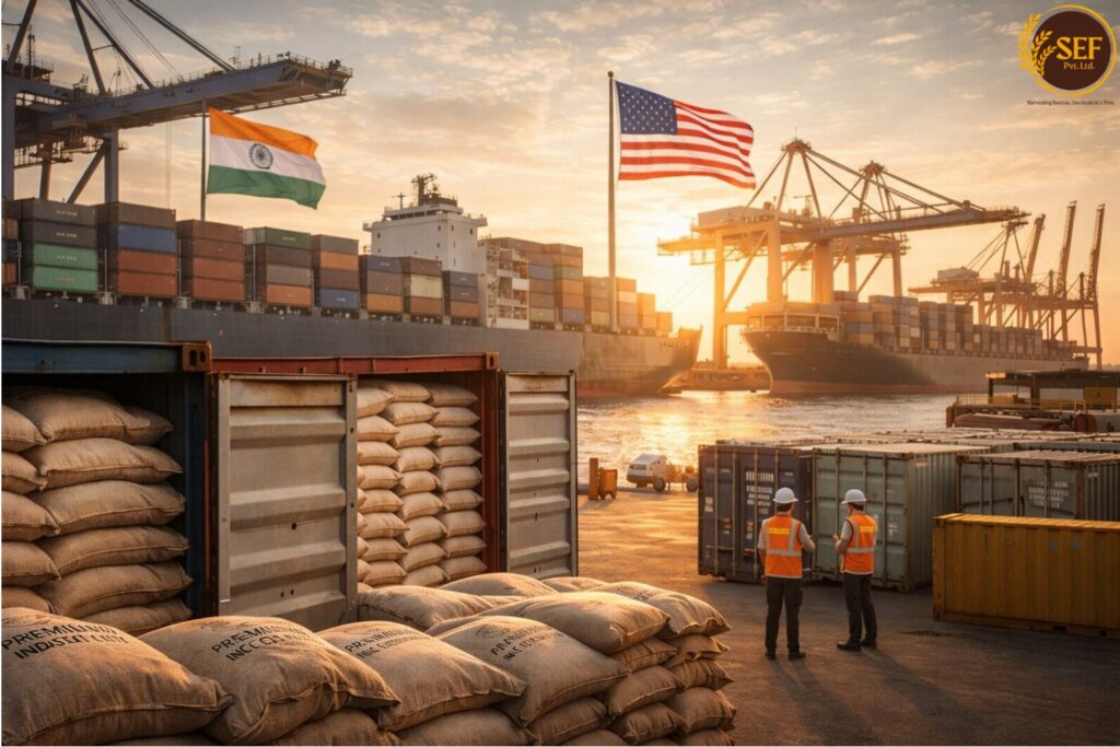 India-US tariff reset boosts Indian rice exports with basmati shipments heading to the US market