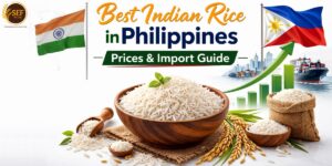Best Indian rice in Philippines with Indian and Philippine flags on white background