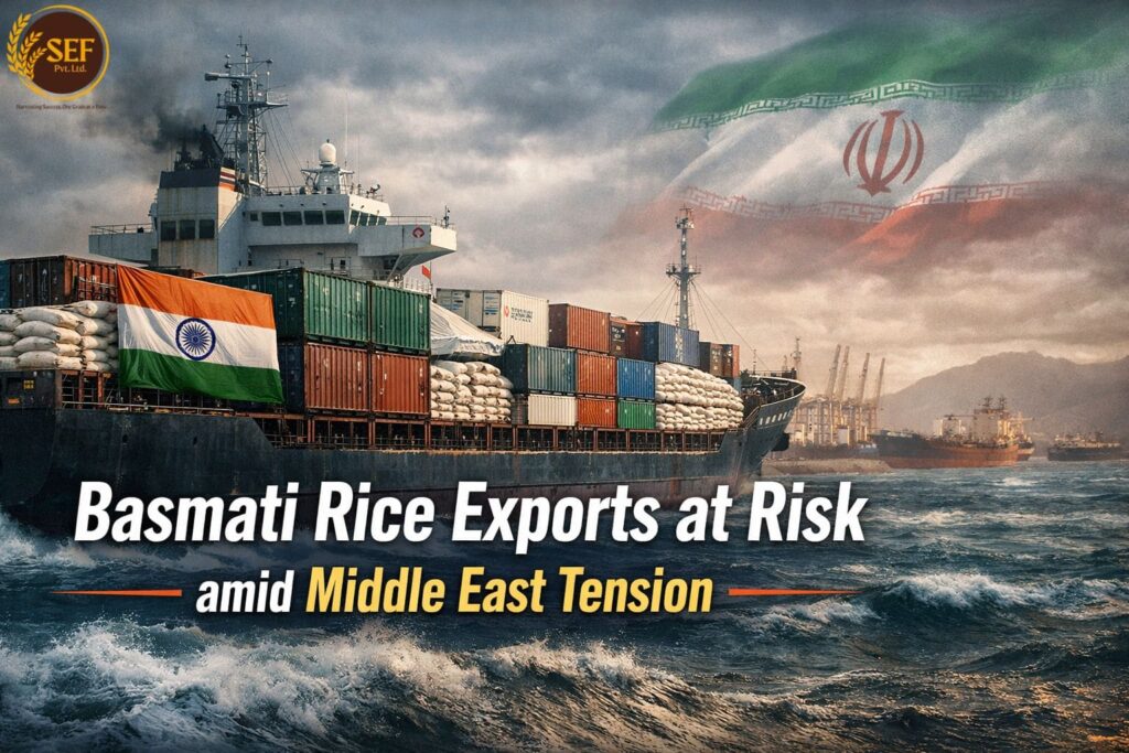 India basmati rice export crisis due to Middle East tensions