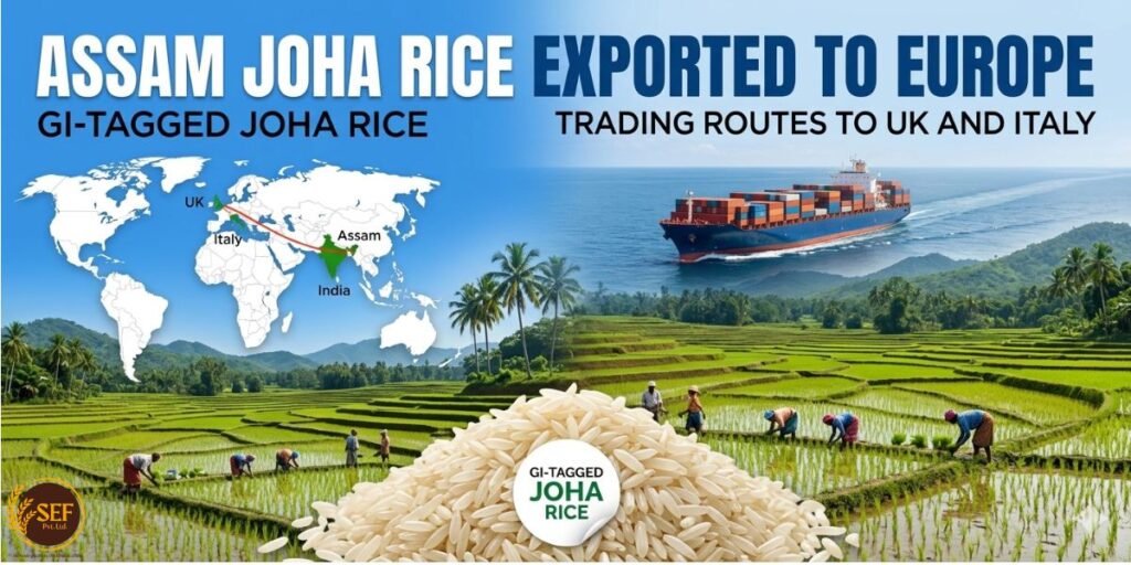 Assam GI-tagged Joha rice exported to UK and Italy for the first time
