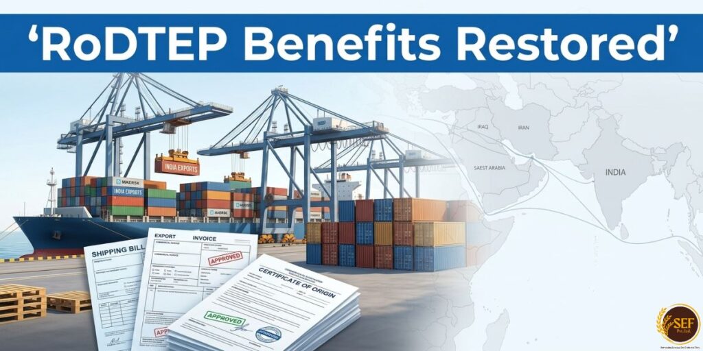 RoDTEP benefits restored for exporters amid global trade disruptions